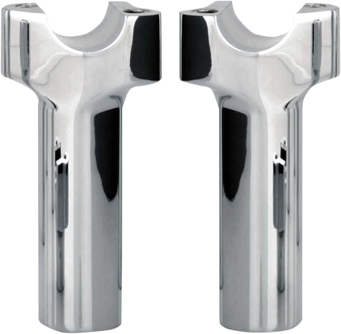 Wild 1 Chubby® Billet Risers - Pullback - 9-1/2" - Gloss Black - Side View