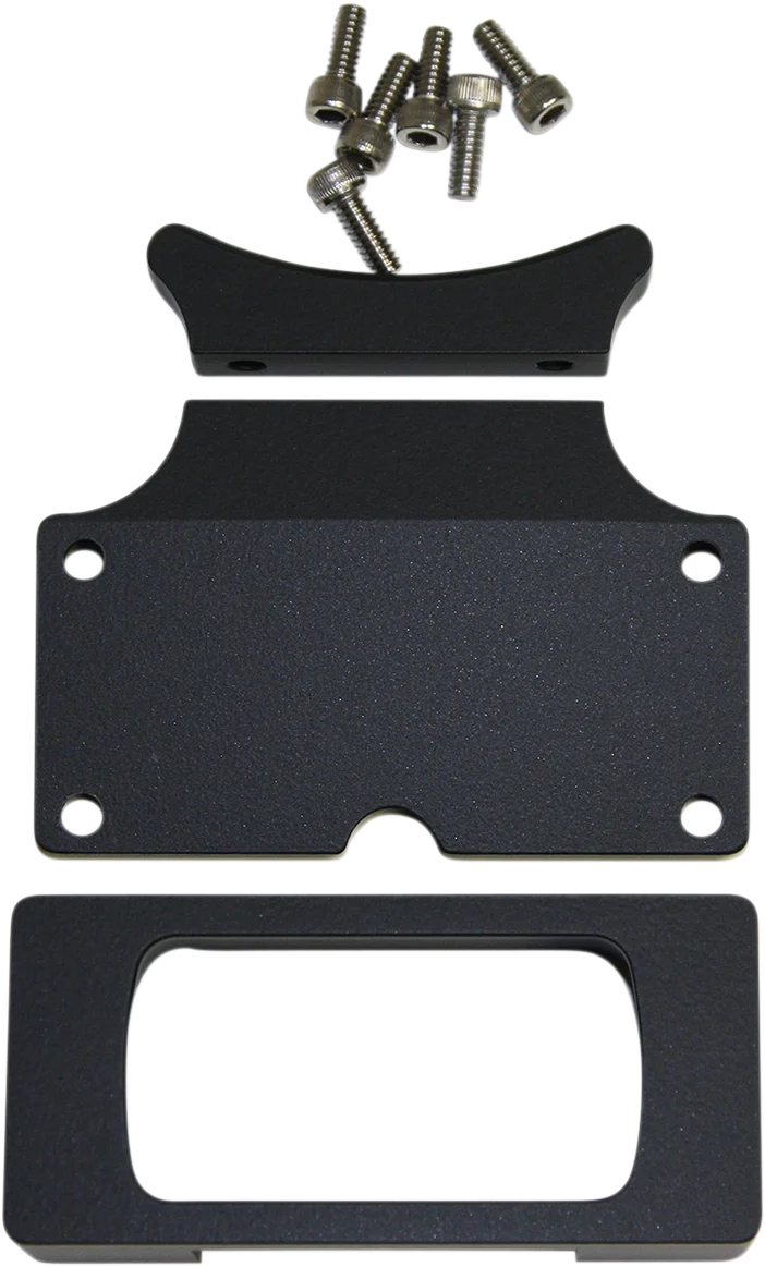 Wild 1 Gauge Relocation Bracket - Chrome - Side View