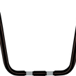 Load image into Gallery viewer, Wild 1 Handlebar - Ape Hanger - Springer - 14" - Black - Main Product View