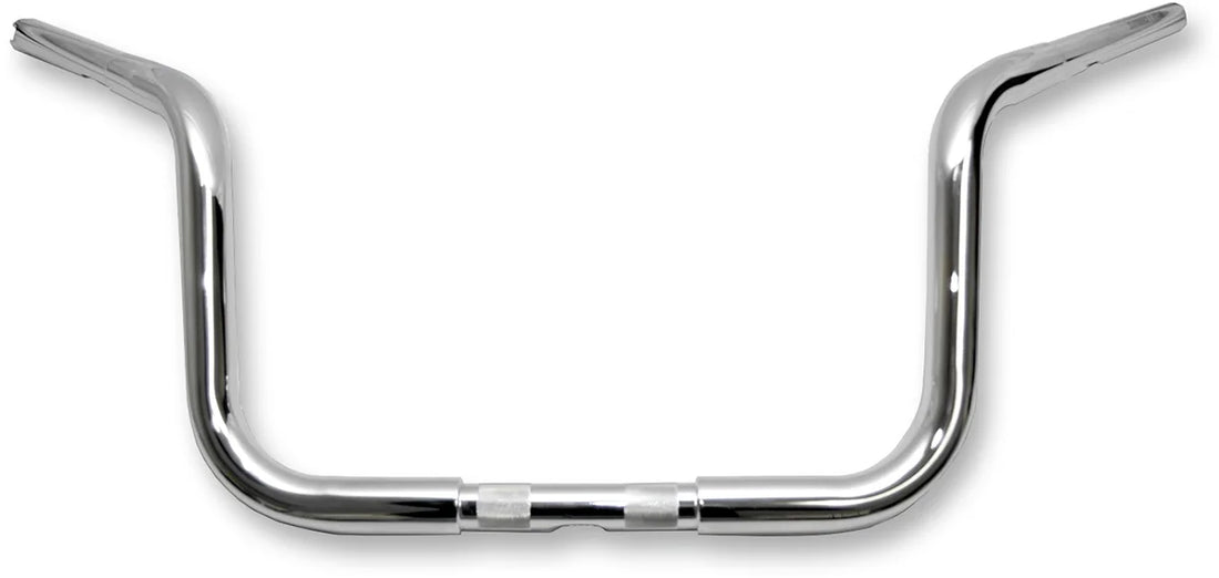 Wild 1 Handlebar - Bagger - Hooked - 12" - Chrome - Side View