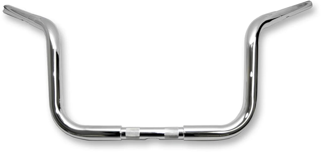 Wild 1 Handlebar - Bagger - Hooked - 14" - Chrome - Side View