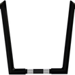 Load image into Gallery viewer, Wild 1 Handlebar - Hooked - 14" - Black - Main Product View