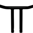Load image into Gallery viewer, Wild 1 Handlebar - Psycho - 10" Rise - TBW - Black - Main Product View