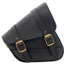 Load image into Gallery viewer, Willie &amp; Max HD Sportsters, Custom Hard Tails Brass Monkey Swingarm Bag Dual Shock - Black