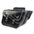 Load image into Gallery viewer, Willie &amp; Max Universal Black Magic Large Slant Saddlebags (16 in L x 11 in W x 6.5 in H) - Black