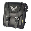 Load image into Gallery viewer, Willie &amp; Max Universal Black Magic Sissy Bar Bag (8 inches L x 10 inches H x 4.5 inches W) - Black - Main Product View