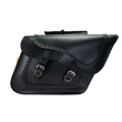 Load image into Gallery viewer, Willie &amp; Max Universal Braided Large Slant Saddlebags (16 in L x 11 in H x 6.5 in W) - Black