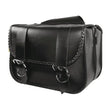 Load image into Gallery viewer, Willie &amp; Max Universal Braided Straight Saddlebags (14.5 in L x 12 in W x 5.5 in H) - Black