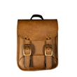 Load image into Gallery viewer, Willie &amp; Max Universal Brass Monkey Sissy Bar Bag (8 in L x 10 in W x 4.5 in H) - Warm Brown - Main Product View