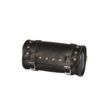 Load image into Gallery viewer, Willie &amp; Max Universal Studded Leather Tool Bag (11 in L x 5.5 in W x 4 in H) - Black