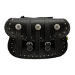 Load image into Gallery viewer, Willie &amp; Max Universal Warrior Straight Saddlebags (14 in L x 10 in W x 4.5 in H) - Black