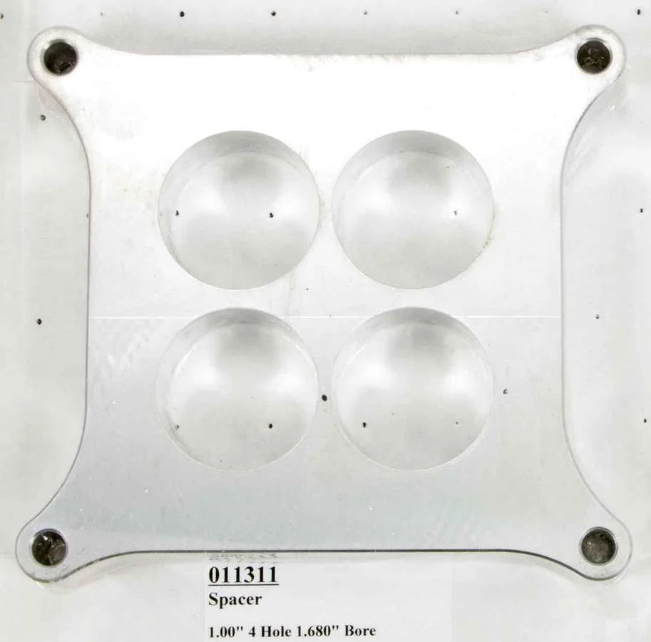 Wilson Manifolds Carburetor Spacer - 4150 1in 4-Hole 1.680in 011311