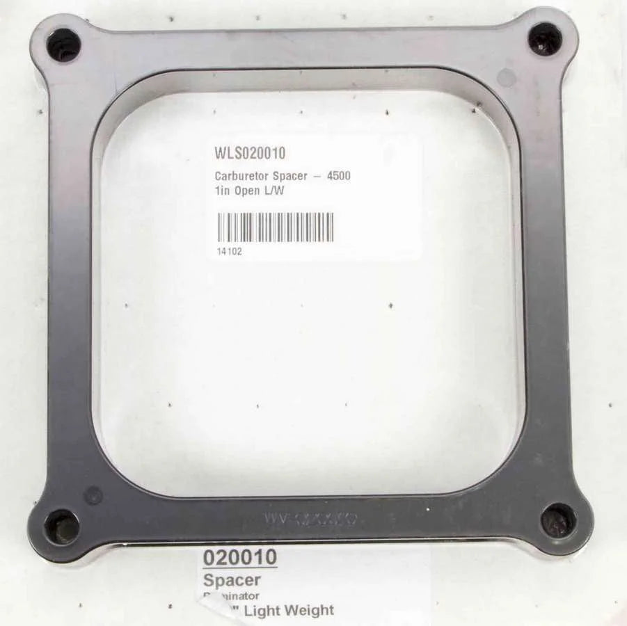 Wilson Manifolds Carburetor Spacer - 4500 1in Open L/W 020010
