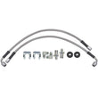 Load image into Gallery viewer, Wilwood 16in OAL Flexline -3 Hose to M10 x 1.00 to -3 Female Outlet 90 DEG 1/8 NPT