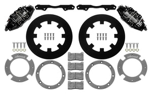 Wilwood 17-21 Can-Am X3RS Black 6-Piston Front Kit 11.25in - Undrilled Rotors - Main Product View