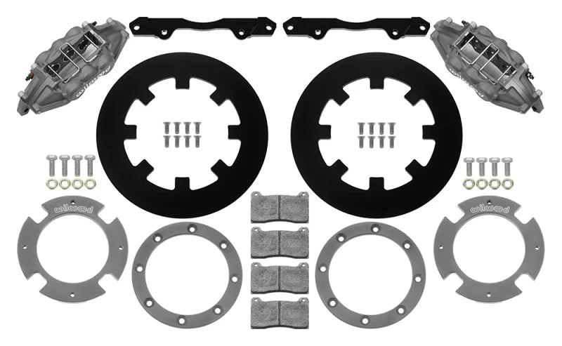 Wilwood 6-Piston Front Kit 11.25in - Anodized fits 2017-2021 Can-Am X3RS - Side View