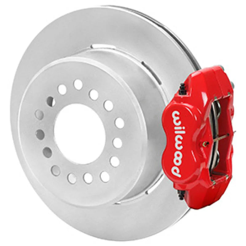 Wilwood 7-5/8in Rear Axle Dynalite Disc Brake Kit 12.19in Rotor -Red Caliper fits Chevrolet