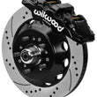 Load image into Gallery viewer, Wilwood 70-81 FBody/75-79 A&amp;XBody AERO6 Frt BBK 14in D/S Rtr Blk Calipers Use w/ Pro Drop Spindle