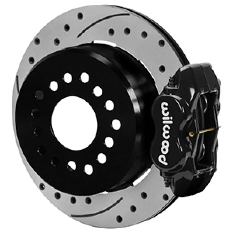 Wilwood 8.8in Rear Axle Dynalite Disc Brake Kit 12.19in Drill/Slot Rotor Blk Caliper fits Ford Explorer