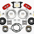Load image into Gallery viewer, Wilwood AERO4 Rear Kit 14.00 Red 2005-2014 Mustang w/ BMR Suspn. w/Lines