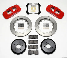 Load image into Gallery viewer, Wilwood AERO4 Rear Kit 14.00in Red fits 2004-2008 Cadillac XLR / 2006-2009 Cadillac XLR V / 1997-2013 Chevrolet Corvette
