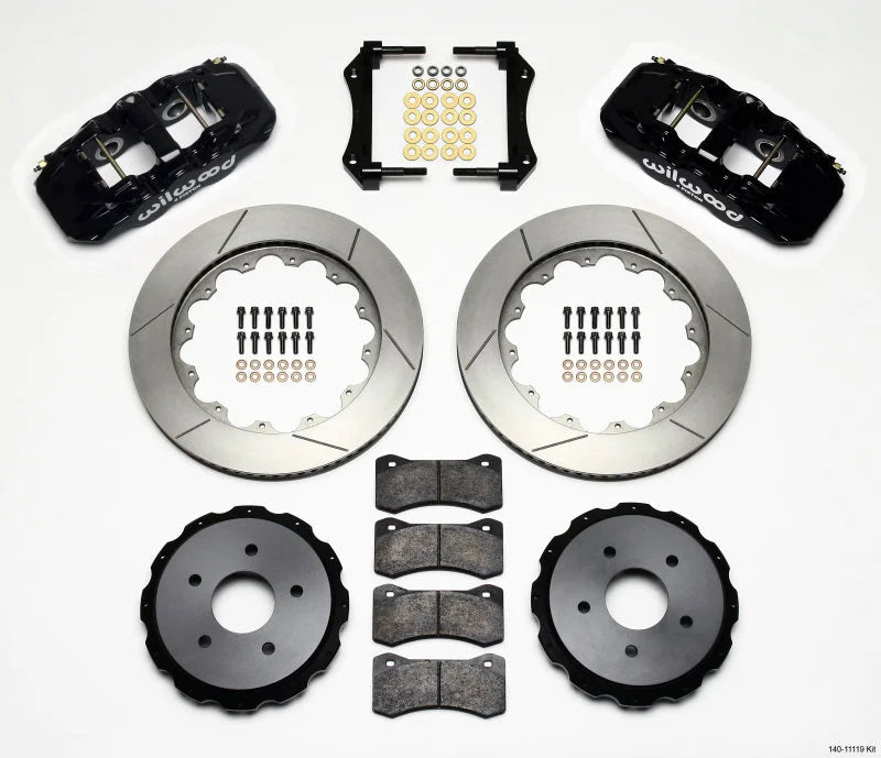 Wilwood AERO4 Rear Kit 14.00in fits 2004-2008 Cadillac XLR / 2008 2009 Cadillac XLR PLATINUM / 2006-2009 Cadillac XLR V / ...