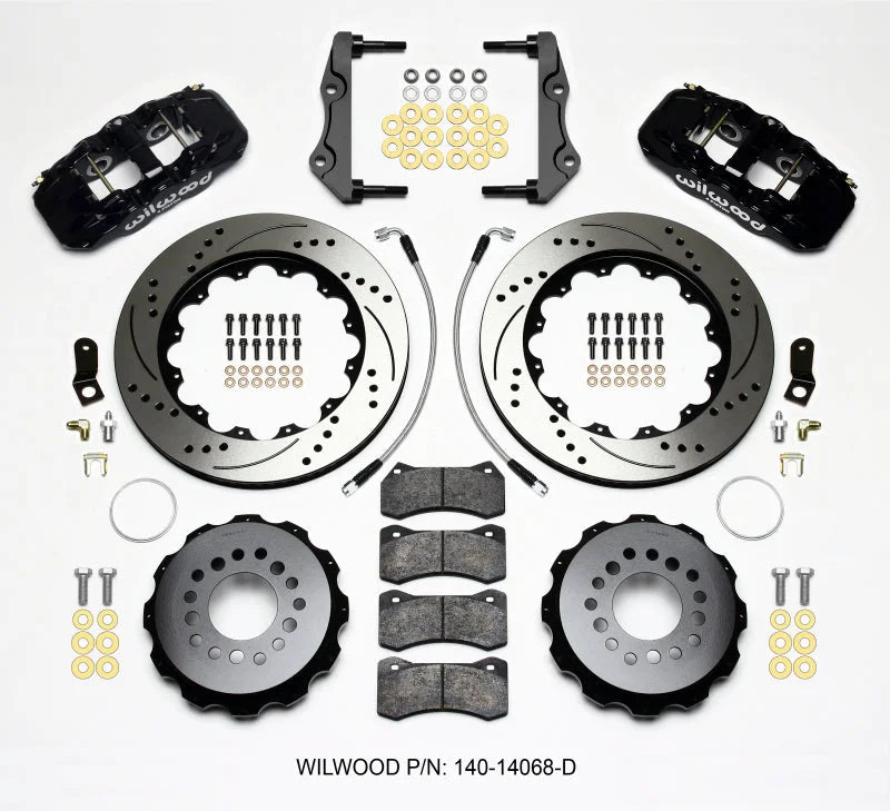 Wilwood AERO4 Rear Kit 14.25in Drilled w/Lines fits 2012-2014 Chrysler 300 / 2012-2015 Chrysler 300 C / 2012-2015 Chrysler...