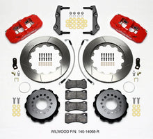 Load image into Gallery viewer, Wilwood AERO4 Rear Kit 14.25in Red w/Lines fits 2012-2015 Chrysler 300 / 2012-2015 Dodge Challenger / 2012-2015 Dodge Charger
