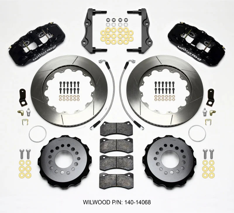 Wilwood AERO4 Rear Kit 14.25in w/Lines fits 2012-2014 Chrysler 300 / 2012-2015 Chrysler 300 C / 2012-2015 Chrysler 300 LIM...
