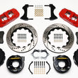 Load image into Gallery viewer, Wilwood AERO4 Rear P-Brake Kit 14.00in Drill Red 2.36in Off w/Snap Ring Bearing fits Mopar / Dana