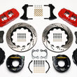 Load image into Gallery viewer, Wilwood AERO4 Rear P-Brake Kit 14.00in Drilled Red Small Ford 2.50in Offset