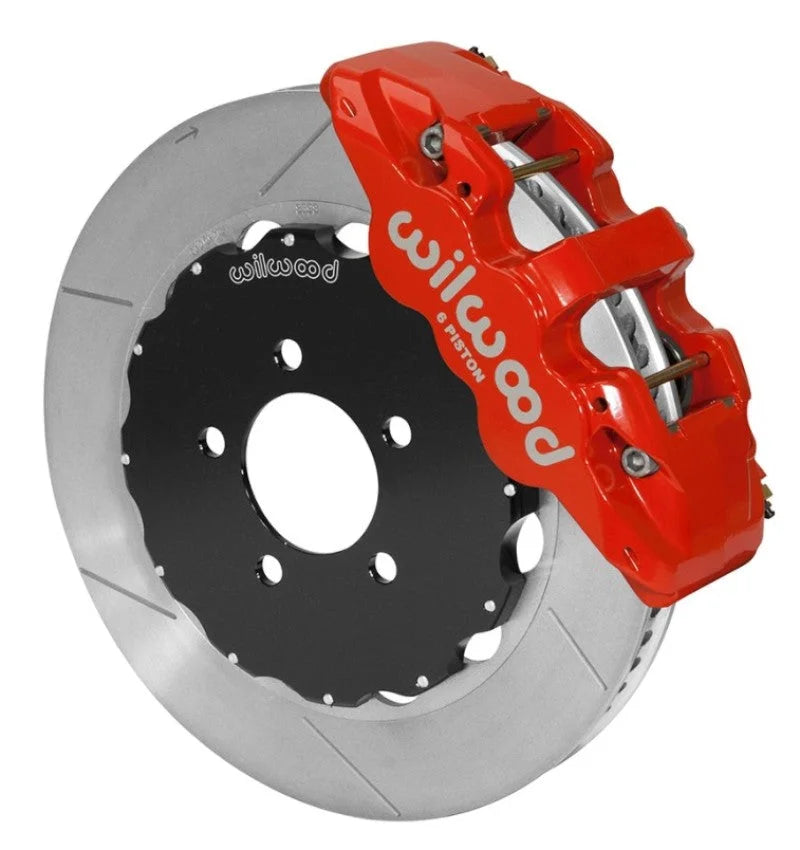 Wilwood AERO6 Front Big Brake Kit 14.00in Red fits 2003-2011 Ford Crown Victoria