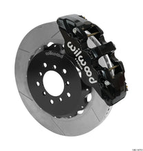 Load image into Gallery viewer, Wilwood AERO6 Front Hat Kit 14.00 Black w/ Lines fits 2000-2006 BMW M3 E46