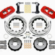 Load image into Gallery viewer, Wilwood AERO6 Front Hat Kit 14.00 Drilled Red 1999-2012 Subaru WRX w/Lines