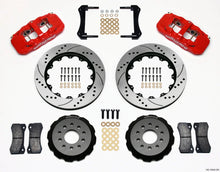 Load image into Gallery viewer, Wilwood AERO6 Front Hat Kit 14.00 Drilled Red 2005-2014 Mustang