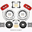 Load image into Gallery viewer, Wilwood AERO6 Front Hat Kit 14.00 Drilled Red w/Lines fits 2016-2017 Ford Mustang ECOBOOST / 2015-2017 Ford Mustang GT