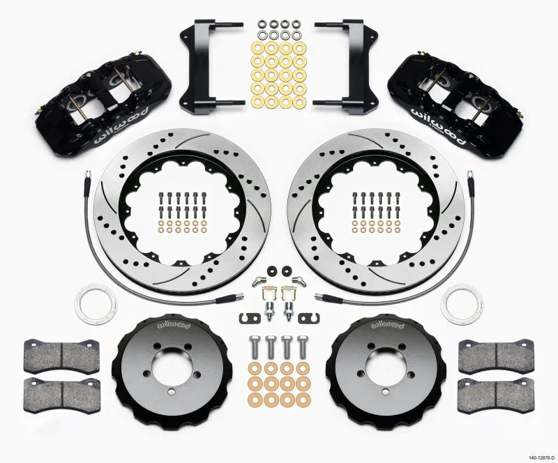 Wilwood AERO6 Front Hat Kit 14.00 Drilled w/Lines fits 2001-2011 Subaru Forester / 1999-2014 Subaru Impreza / 2000-2002 Su...