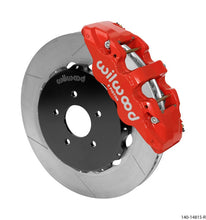 Load image into Gallery viewer, Wilwood AERO6 Front Hat Kit 14.00 Red w/Lines fits 2003-2009 Nissan 350Z