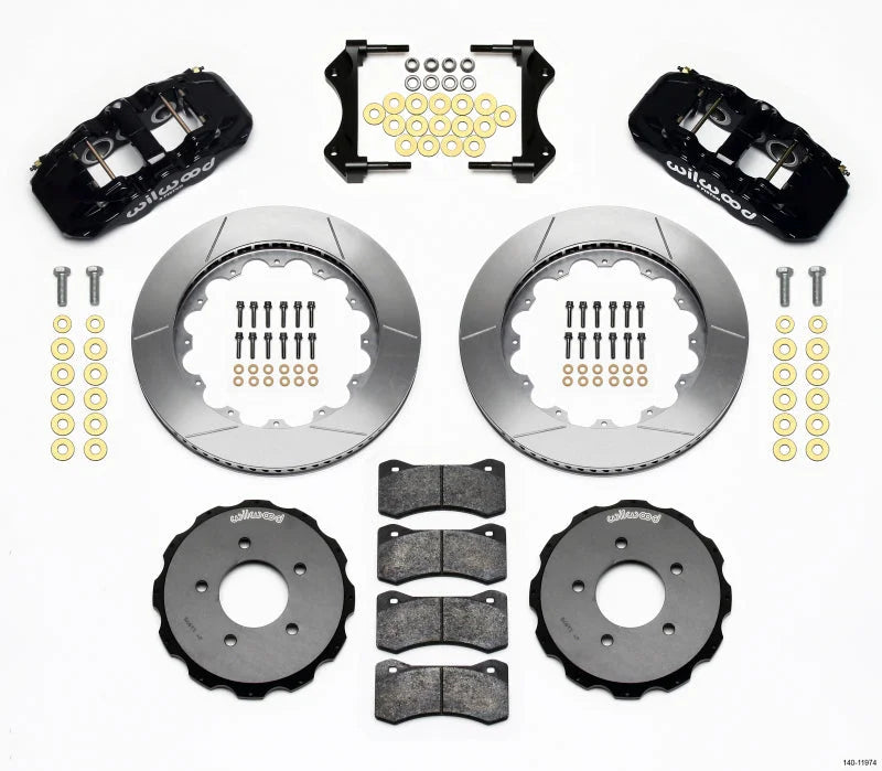 Wilwood AERO6 Front Hat Kit 14.00 fits 2000 BMW 323CI / 1999-2000 BMW 323I / 2001-2006 BMW 325CI / 2001-2005 BMW 325I / 20...