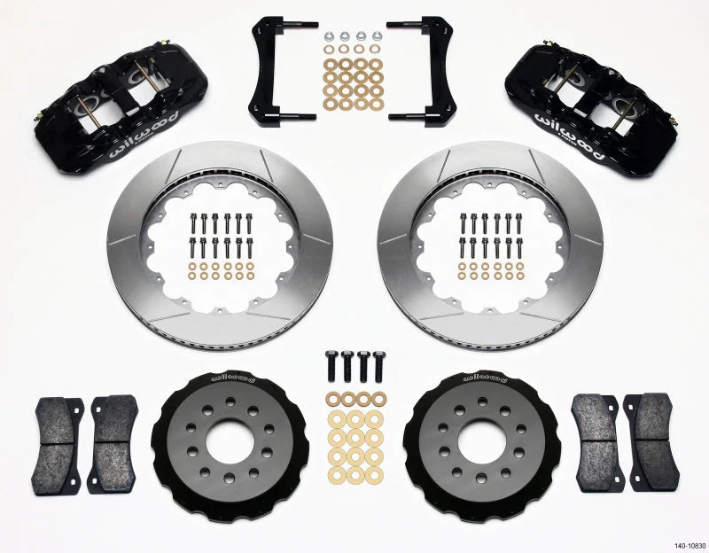 Wilwood AERO6 Front Hat Kit 14.00 fits 2005-2014 Ford Mustang