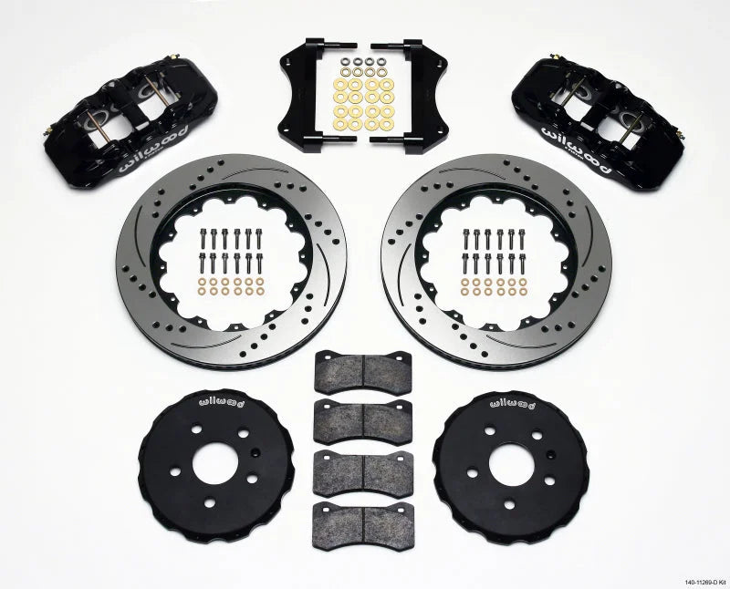Wilwood AERO6 Front Hat Kit 14.25 Drilled fits 2010-2015 Chevrolet Camaro LS / 2014-2015 Chevrolet Camaro Z/28 / 2012-2015...