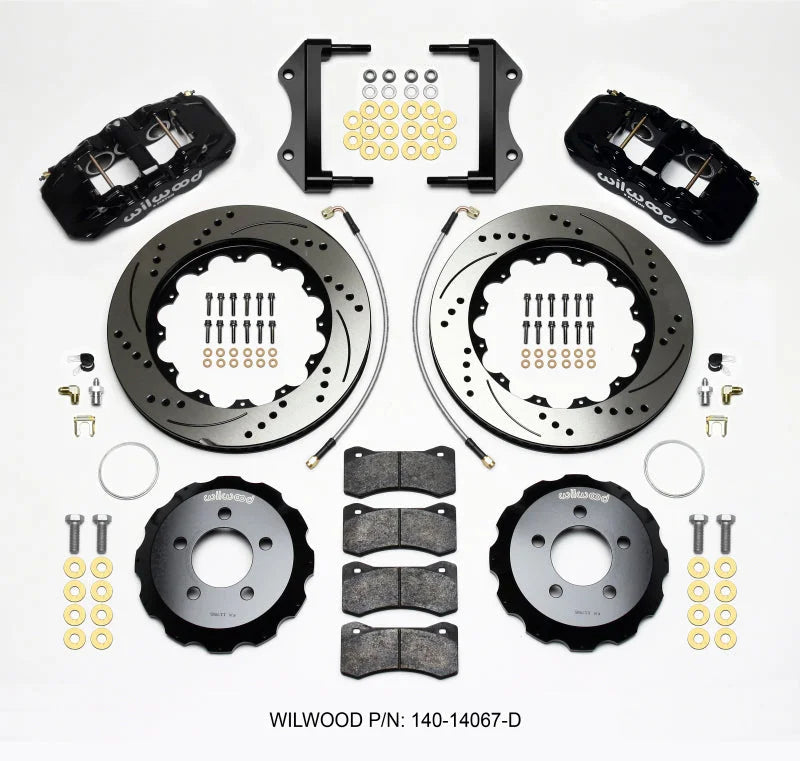 Wilwood AERO6 Front Hat Kit 14.25 Drilled w/Lines fits 2012-2014 Chrysler 300 / 2012-2015 Chrysler 300 C / 2012-2015 Dodge...