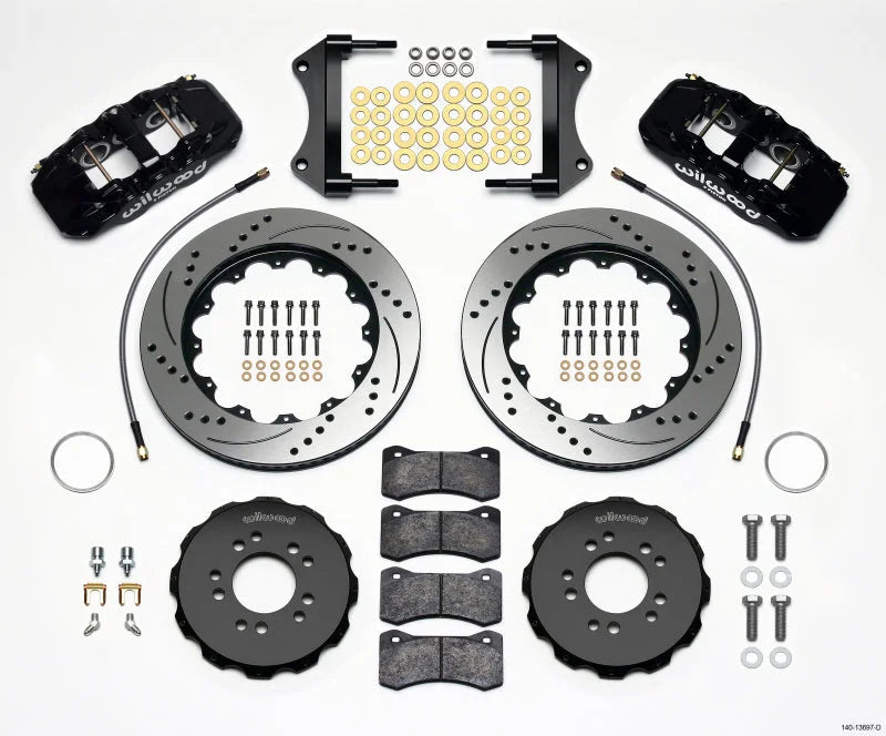 Wilwood AERO6 Front Hat Kit 14.25 Drilled w/Lines fits 2014-2016 Chevrolet Corvette Stingray C7 / 2015-2016 Chevrolet Corv...
