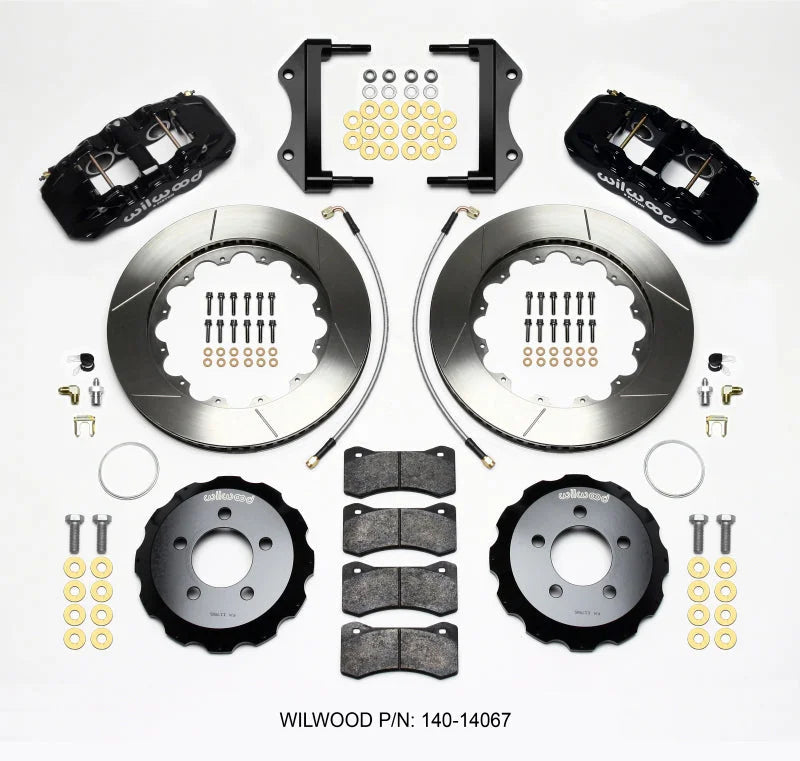 Wilwood AERO6 Front Hat Kit 14.25 w/Lines fits 2012-2014 Chrysler 300 / 2012-2015 Chrysler 300 C / 2012-2015 Dodge Challen...