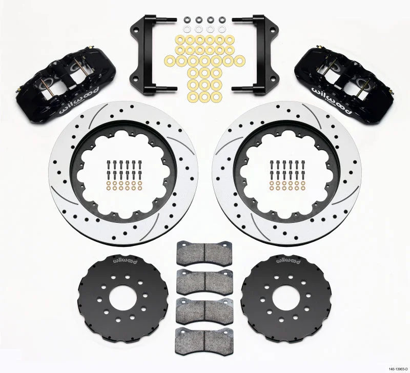 Wilwood AERO6 Front Hat Kit 15.00 Drilled fits 1997-2013 Chevrolet Corvette / 2004-2008 Cadillac XLR / 2008 2009 Cadillac ...