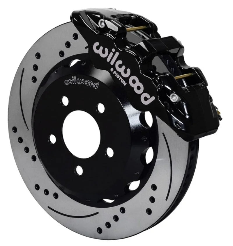 Wilwood AERO6 Front Hat Kit 15.00 Drilled w/Lines fits 2016-2017 Chevrolet Camaro LT / 2017 Chevrolet Camaro ZL1