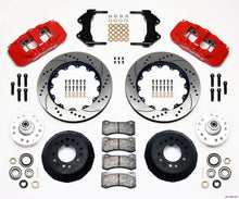 Load image into Gallery viewer, Wilwood AERO6 Front Hub Kit 14.00 Drilled-Red WWE ProSpindle