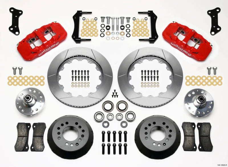 Wilwood AERO6 Front Hub Kit 14.00 Red fits 1973-1974 Buick Apollo / 1965-1967 Buick Gran SPORT / 1971 Buick Riviera Gran S...