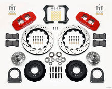 Load image into Gallery viewer, Wilwood AERO6 Front Hub Kit 14.00in Drill Red TCI-IFS fits 1971-1978 Ford Pinto