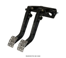 Load image into Gallery viewer, Wilwood Adjustable-Tandem Dual Pedal - Brake / Clutch - Fwd. Swing Mount - 6.25:1 - Black E-Coat - Side View